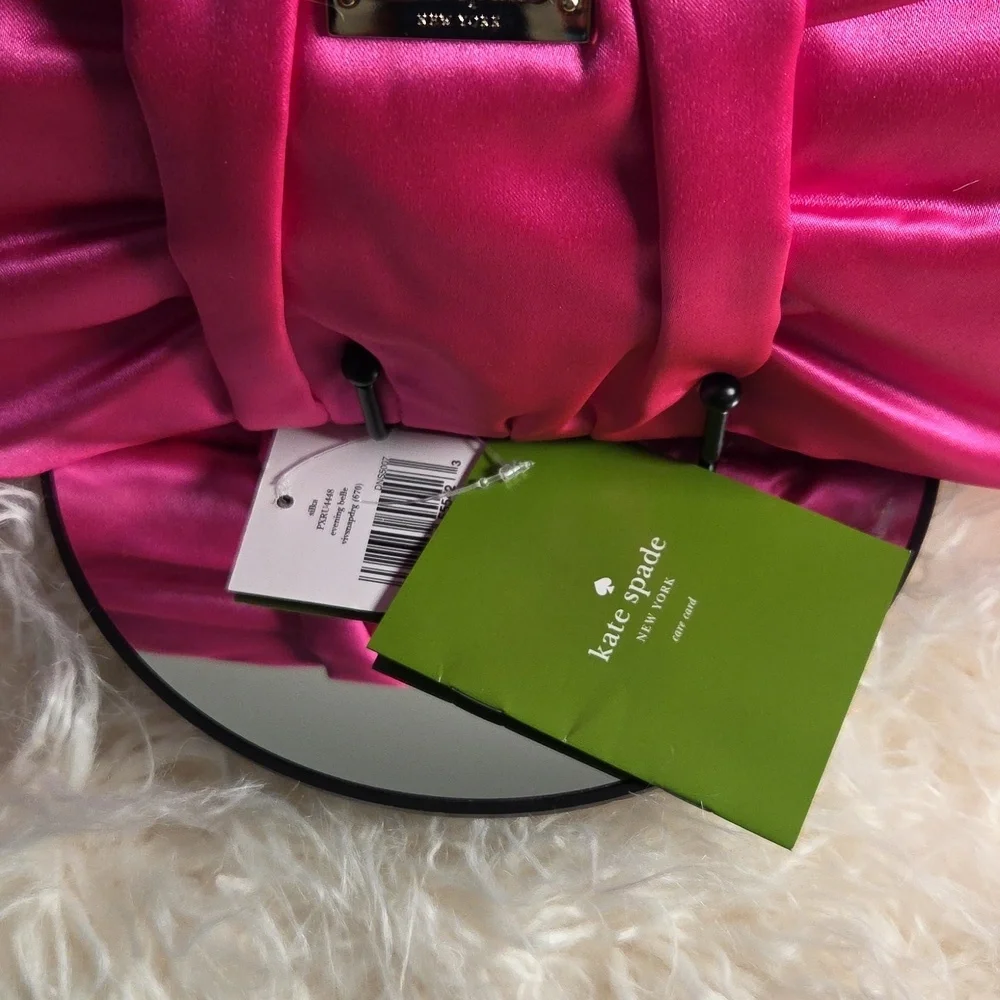 Kate Spade NWTs Evening Belle Silka Bow Clutch